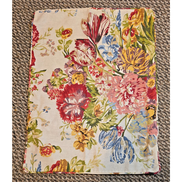 (2) Pottery Barn 20x26 Marla Floral Pillow Shams Covers Standard CottageCore - Picture 1 of 7